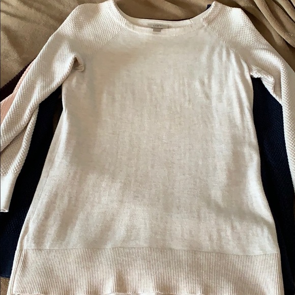 3 Small Loft tunic sweaters - Picture 2 of 4